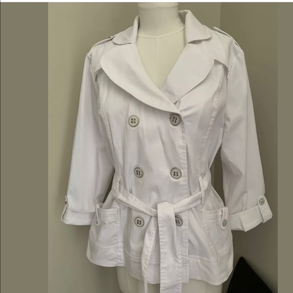 Jackets & Blazers - Elena Solano Women's Size XL White Jacket